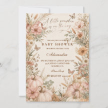 Wildflower Little Pumpkin Baby Shower