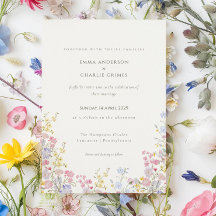Wildflower Meadow Spring Summer Botanical Wedding