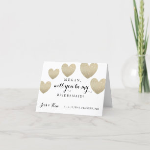 Invitation Will You Be My Bridesmaid Card