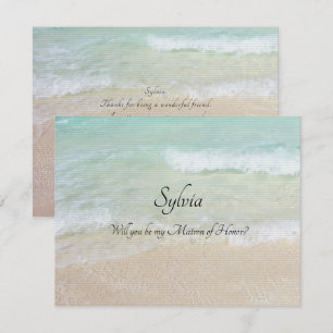 Invitation Will You Be My Custom Bridal Party Beach Note