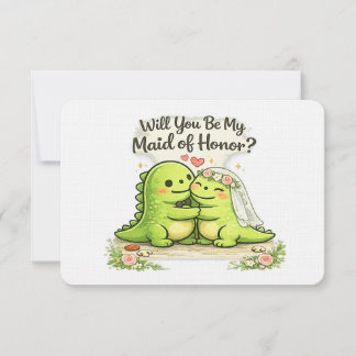 Invitation Will you be my maid of honor bridal party proposal