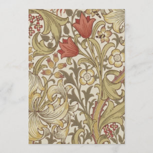 Invitation William Morris Golden Lily