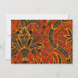 Invitation William Morris India Rouge Floral Vintage Classiqu