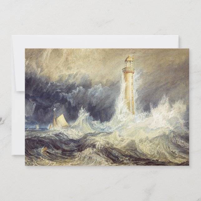 Invitation William Turner - Phare de Bell Rock (Devant)