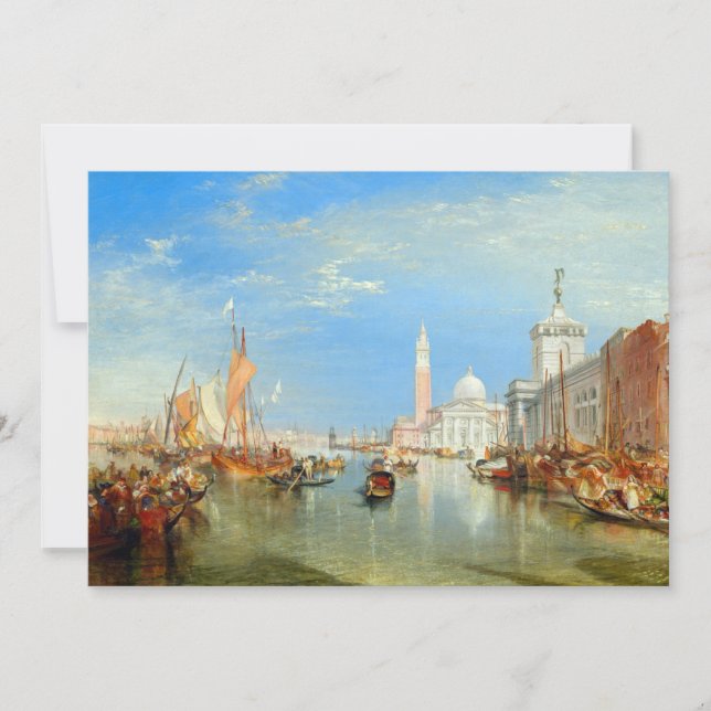 Invitation William Turner - Venise, le Dogana et San Giorgio (Devant)