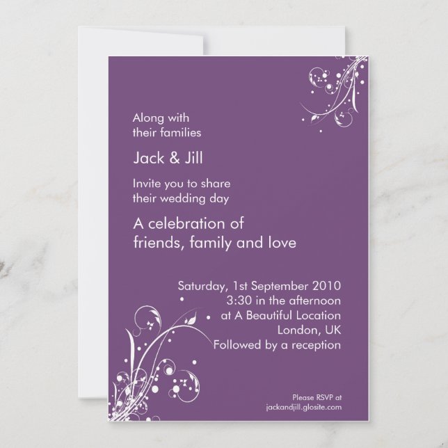 Invitation Windwhisp (cépage) 5x7 (Devant)