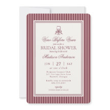 Wine Vineyard Club Old Money Striped Bridal Shower