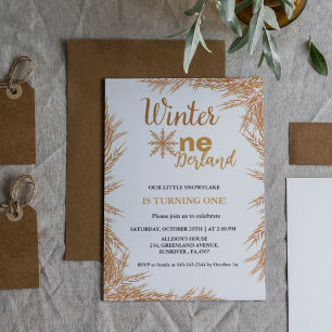 Invitation Winter Onderland Premier anniversaire