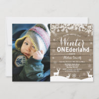 Winter Onederland Rustique 1er anniversaire Photo