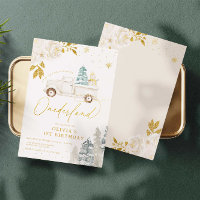 Winter Onederland Snowman 1er Anniversaire Invitat