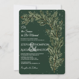 Invitation Winter Wonderland Christmas Wedding