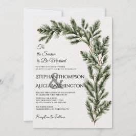 Invitation Winter Wonderland Christmas Wedding