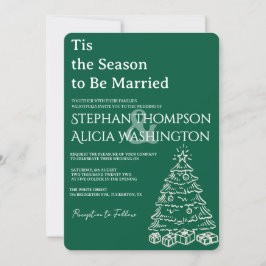 Invitation Winter Wonderland Christmas Wedding