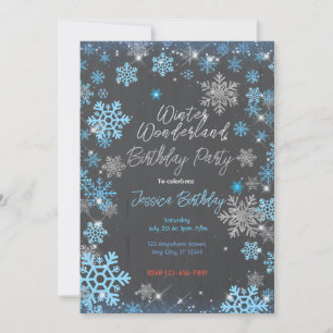 Invitation Winter Wonderland Fête d'anniversaire