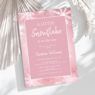 Invitation Winter Wonderland Girl Baby shower