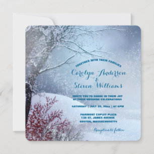 Invitation Winter Wonderland Mariage