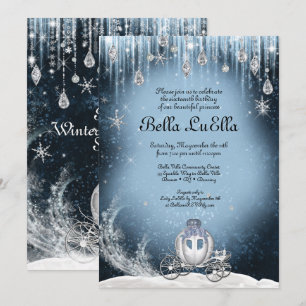 Invitation Winter Wonderland Princess Party