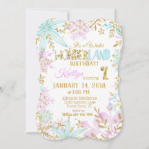 Winter Wonderland Snowflake Sparkday Anniversaire