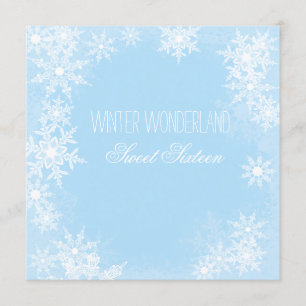 Invitation Winter Wonderland Sweet sixteen Party