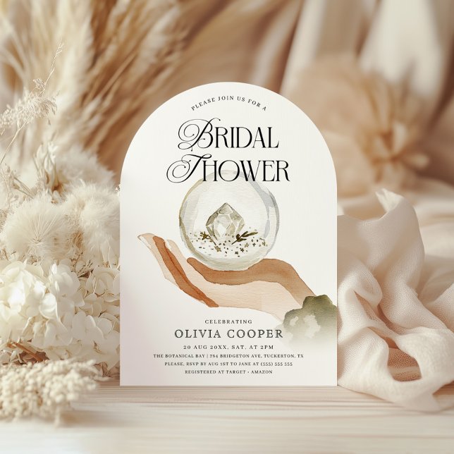 Invitation Witchcore Mystical Crystals & Stars Fête des marié (Créateur téléchargé)