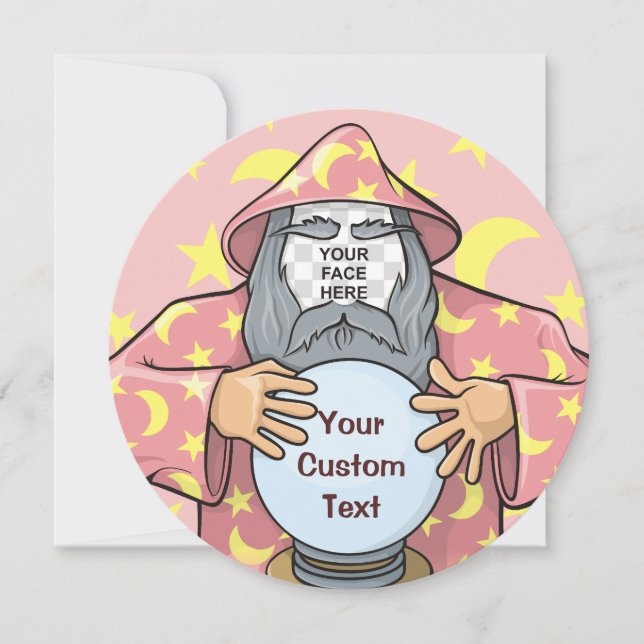Invitation Wizard with your face (Devant)