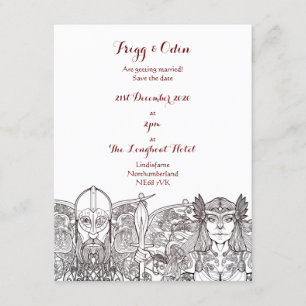 Invitation Woden & Fríge Enregistrer la date