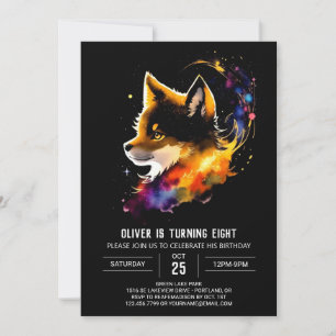Invitation Wolf Cub's Enchanted Howling Anniversaire