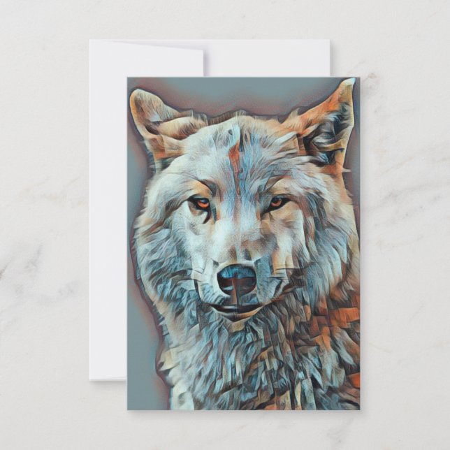 INVITATION WOLF PORTRAIT ARTISTIQUE B (Devant)