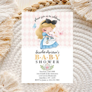 Invitation Wonderland Girl Baby shower