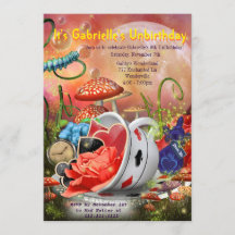Wonderland Invitation, Wonderland Party