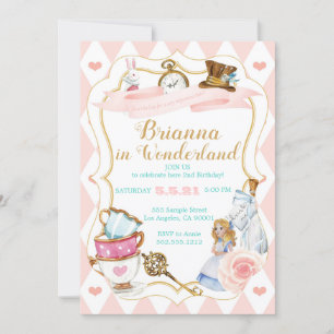 Invitation Wonderland Tea Party