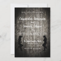Wood Cowboy, Cowgirl Rustic Wedding Day