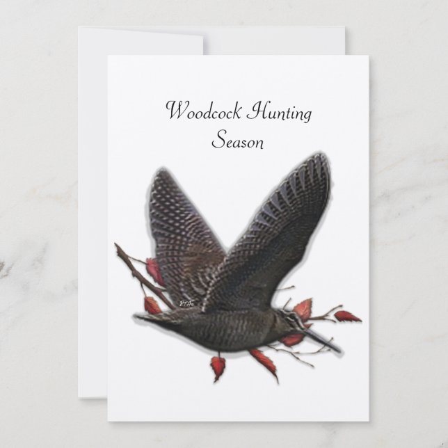 Invitation Woodcock (Devant)