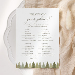 Invitation Woodland Baby shower Qu'y a-t-il sur votre jeu de 