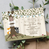 Woodland Creatures Baby shower - Garçon