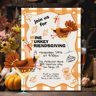 Invitation WTF Vin Turquie Amical Thanksgiving