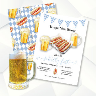Invitation Wurst Behavior Oktoberfest Party