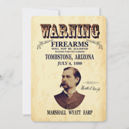 Invitation Wyatt Earp Marshall