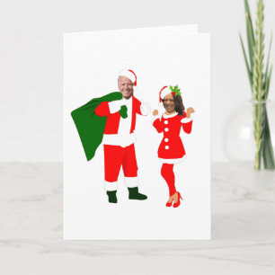 Invitation xmas joe biden père Noël kamala harris