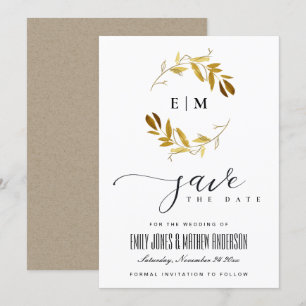 INVITATION YELLOW OR FAUNA WATERCOLOR WREATOR ENREGISTRER LA 