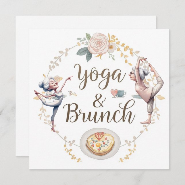 Invitation Yoga et Brunch (Devant / Derrière)