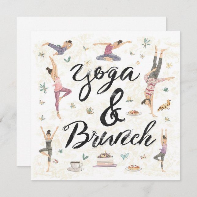 Invitation Yoga et Brunch (Devant / Derrière)