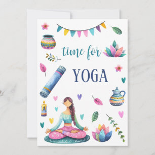 Invitation Yoga- méditation- illustration