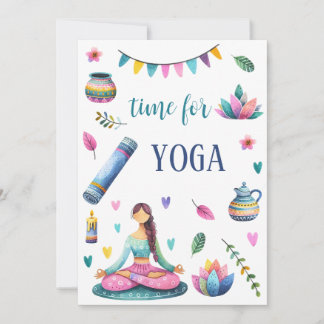 Invitation Yoga- méditation- illustration