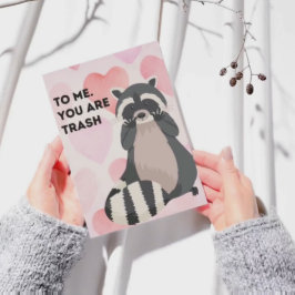 Invitation "You re My Shiny Treasure" Funny Raccoon Valentine