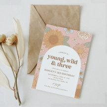 Young Wild et Three Retro Floral 3e anniversaire