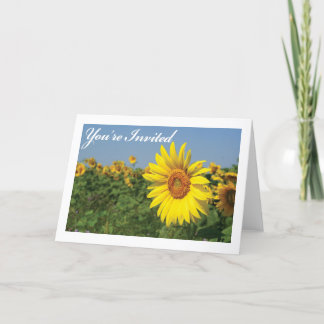 Invitation Youre invited Sunflower