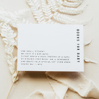 ZARA Livres minimalistes modernes pour Baby Card