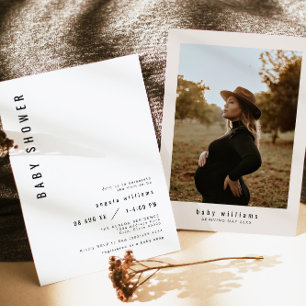 Invitation ZARA Simple Moderne Minimaliste Baby Shower