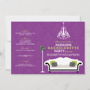 Invitation Zebra Decor (violet)